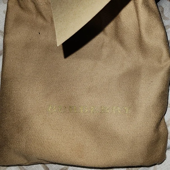 Men's Black Burberry Leather Belt